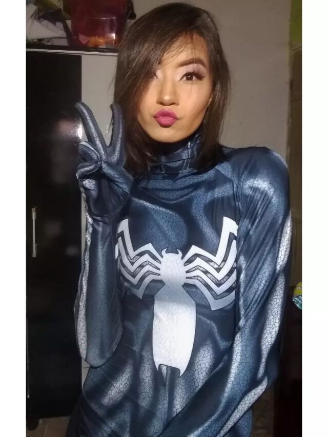 Cosplay Feminino Do Venom, Do Universo Do Homem-Aran